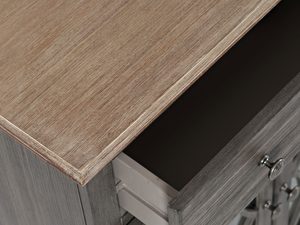 Miniaturka 4 - Komoda z szufladami i przeszklonymi drzwiami w stylu vintage