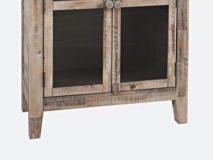 Miniaturka 1 - Komoda rustykalna z przeszklonymi drzwiami