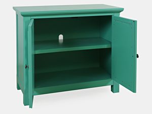 Miniaturka 2 - Zielona komoda z ażurowymi frontami w stylu boho