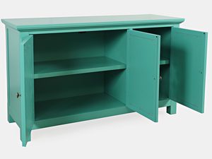 Miniaturka 1 - Komoda z rzeźbionymi drzwiami w stylu boho do stylowych pomieszczeń