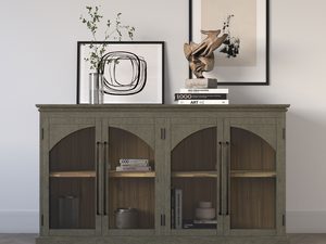 Miniaturka 5 - Drewniana witryna w stylu industrialnym z czarnymi detalami