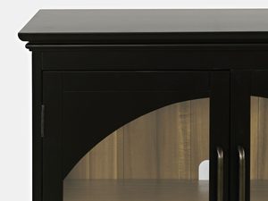 Miniaturka 3 - Witryna z przeszklonymi drzwiami i czarnymi metalowymi ramami