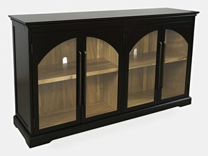 Miniaturka 1 - Komoda czarna z eleganckimi frontami