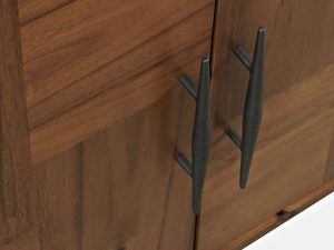 Miniaturka 3 - Komoda w stylu loft z czarnymi detalami i metalowymi nogami