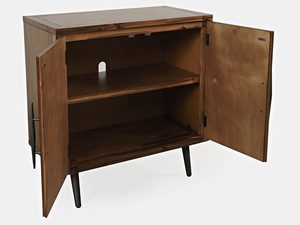 Miniaturka 2 - Komoda w stylu loft z otwartymi półkami i metalowymi nóżkami