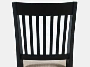 Miniaturka 1 - Krzesło tapicerowane w kolorze czarnym