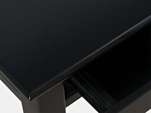 Miniaturka 5 - Detal eleganckiego biurka w kolorze czarnym