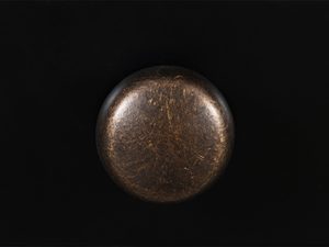 Miniaturka 6 - Okrągły, mosiężny uchwyt do mebli w stylu vintage