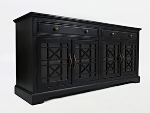 Miniaturka 1 - Komoda w stylu klasycznym z dekoracyjnymi frontami i metalowymi uchwytami