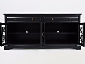 Miniaturka 2 - Nowoczesna czarna komoda z dużą ilością miejsca do przechowywania