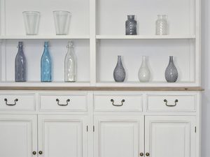 Miniaturka 4 - Kredens prowansalski biały z ciemnobrązowym blatem