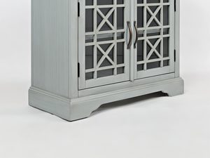 Miniaturka 3 - Drewniana komoda z przeszklonymi drzwiami