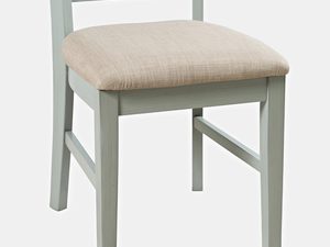 Miniaturka 4 - Krzesło tapicerowane w szaro-miętowym kolorze
