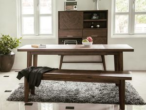 Miniaturka 4 - Drewniany stolik z dekoracyjnymi frontami w stylu industrialnym kolor ciemny brąz