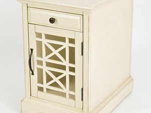 Miniaturka 2 - Elegancka szafka nocna w stylu prowansalskim z dekoracyjnym frontem