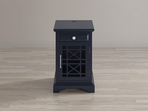 Miniaturka 7 - Klasyczna szafka nocna z zamykaną szafką i szufladą