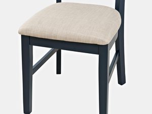 Miniaturka 3 - Tapicerowane krzesło w ciemnogranatowym kolorze