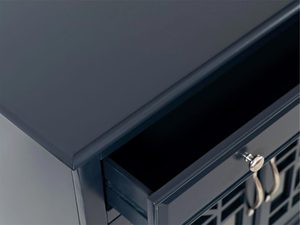 Miniaturka 2 - Granatowy sekretarzyk z szufladami do stylowego gabinetu