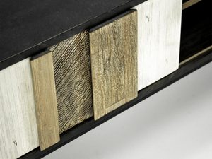 Miniaturka 5 - Detal drewnianych frontów w stylu industrialnym kolor naturalny