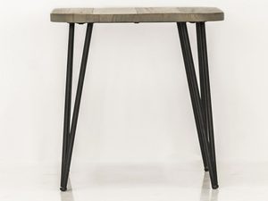 Miniaturka 2 - Drewniany stół z metalowymi nogami w stylu industrialnym kolor ciemny brąz