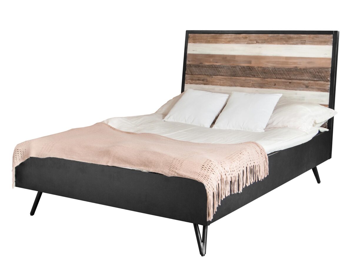 Łóżko retro 180 cm z akacji egzotycznej – Mondo