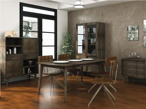 Miniaturka 4 - Elegancki stół do jadalni z drewnianym blatem