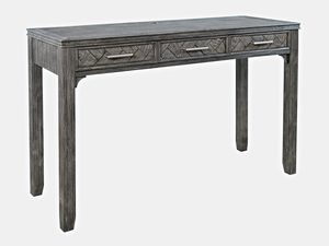 Miniaturka 1 - Klasyczne drewniane biurko w stylu rustykalnym kolor ciemnoszary