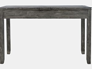 Miniaturka 3 - Szczegół wykończenia tylnej części ciemnoszarego biurka w stylu rustykalnym