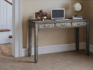 Miniaturka 7 - Biurko klasyczne ciemnoszare z gniazdem USB