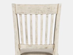 Miniaturka 3 - Jasne drewniane krzesło z tapicerowanym siedziskiem w stylu klasycznym