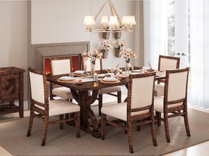Miniaturka 7 - Zestaw stołu i krzeseł do eleganckiej jadalni w stylu klasycznym