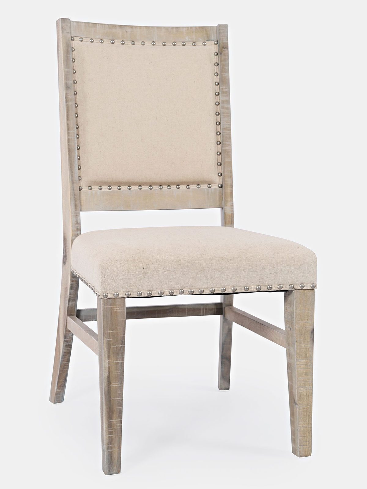 Krzesło z tapicerowanym siedziskiem i stylowymi detalami