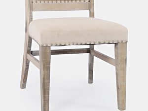 Miniaturka 1 - Krzesło z tapicerowanym siedziskiem i stylowymi detalami