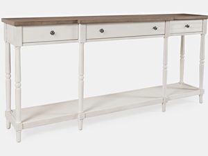 Miniaturka 1 - Drewniany stół z dekoracyjnym wzorem na blacie