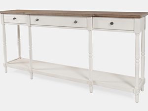 Miniaturka 2 - Stół konsolowy w stylu rustykalnym z krzyżakową podstawą