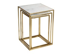 Miniaturka 3 - Złote marmurowe stoliki w stylu glamour