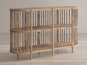 Miniaturka 2 - Drewniany regał w stylu rustykalnym z pionowymi szczebelkami