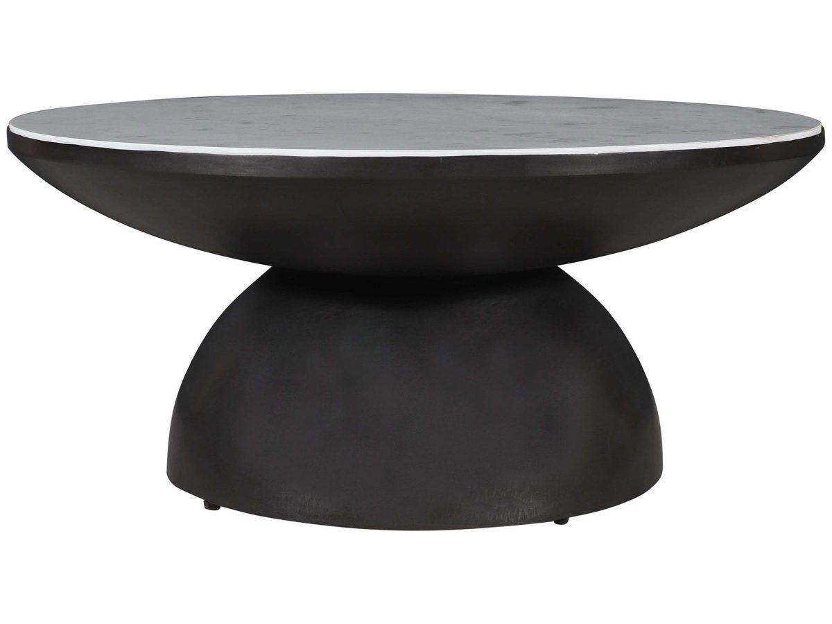 Minimalistyczny stolik kawowy z marmurowym blatem – Avola