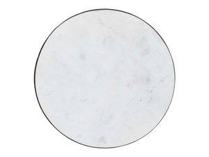 Miniaturka 2 - Okrągły blat z białego marmuru do eleganckich wnętrz