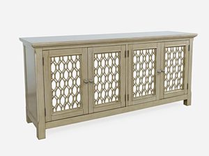 Miniaturka 1 - Komoda do salonu z drewnianymi drzwiami i ozdobnymi panelami