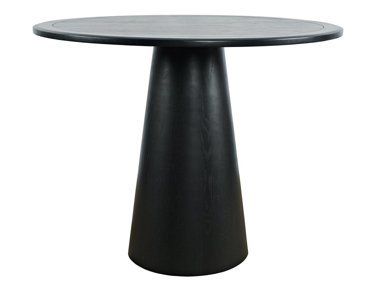 Stół Barowy Minimalistyczny z Okągłym Blatem i Stożkową Podstawą – Avola