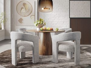 Miniaturka 6 - Detal drewnianego stołu z naturalnym wykończeniem do eleganckiego salonu