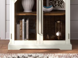 Miniaturka 4 - Klasyczna biała komoda z eleganckimi frontami