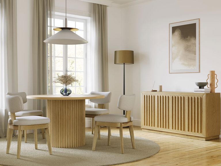 Jadalnia w stylu japandi