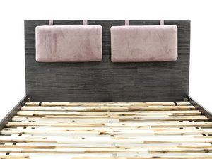 Miniaturka 2 - Industrialny zestaw do jadalni z różowymi krzesłami i ciemnym stołem