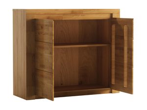 Miniaturka 3 - Mała komoda drewniana o prostym designie