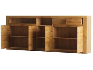 Miniaturka 3 - Szeroka komoda drewniana