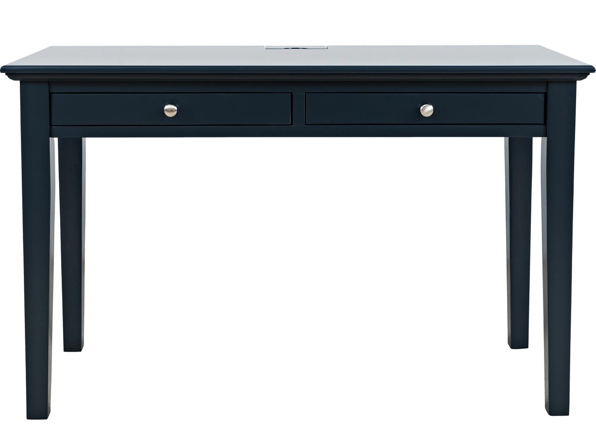 Biurko w Ciemnogranatowym Kolorze z Gniazdem USB – Avola