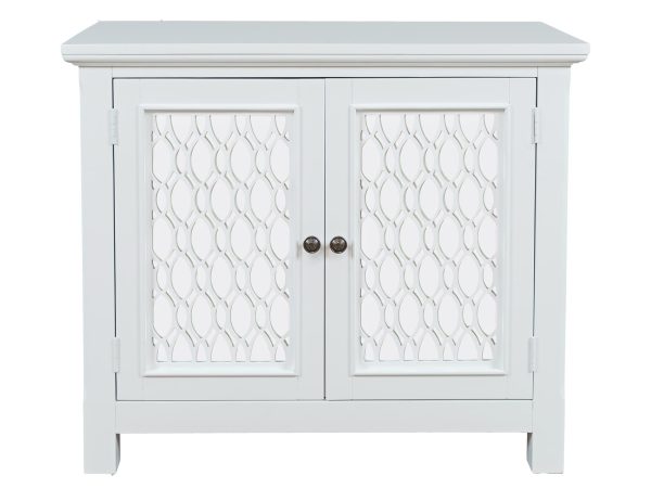 Prowansalska komoda z lustrzanymi drzwiami