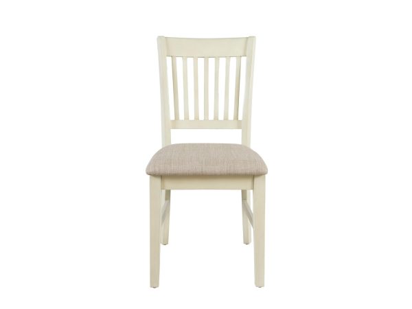 Krzesło tapicerowane w kremowym kolorze